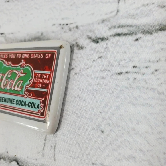 1988 Ceramic Coke Magnet Coca Cola 90s Vintage Collectable Magnet 42 - Picture 2 of 8